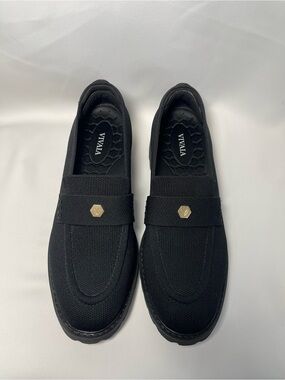 VIVAIA Francesca Women's Round-Toe Platform Chunky Heel Loafers EU 40.5